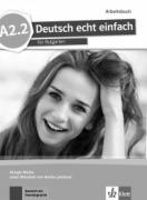 Deutsch echt einfach - A 2.2 - учебна тетрадка по немски език за 8. клас - Arbeitsbuch mit Audio CD