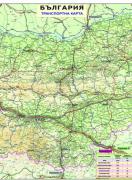 Транспортна карта на България - мащаб 1:400 000 - с лайсни
