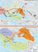 Стенна карта: Разселване на Българите, IV – VII в. Създаване на Българската държава